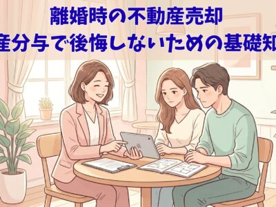 離婚時の不動産売却｜財産分与で後悔しないための基礎知識